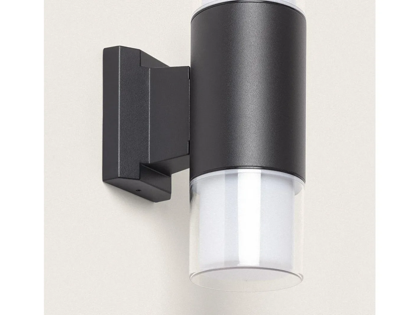 Clearance Ledkia Aplique de Pared Exterior Aluminio Docker Negro