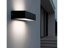 Ledkia Iluminación Exterior-Aplique de Pared Exterior LED 9W Iluminación Doble Cara Galeo 4000K Blanco Neutro Negro