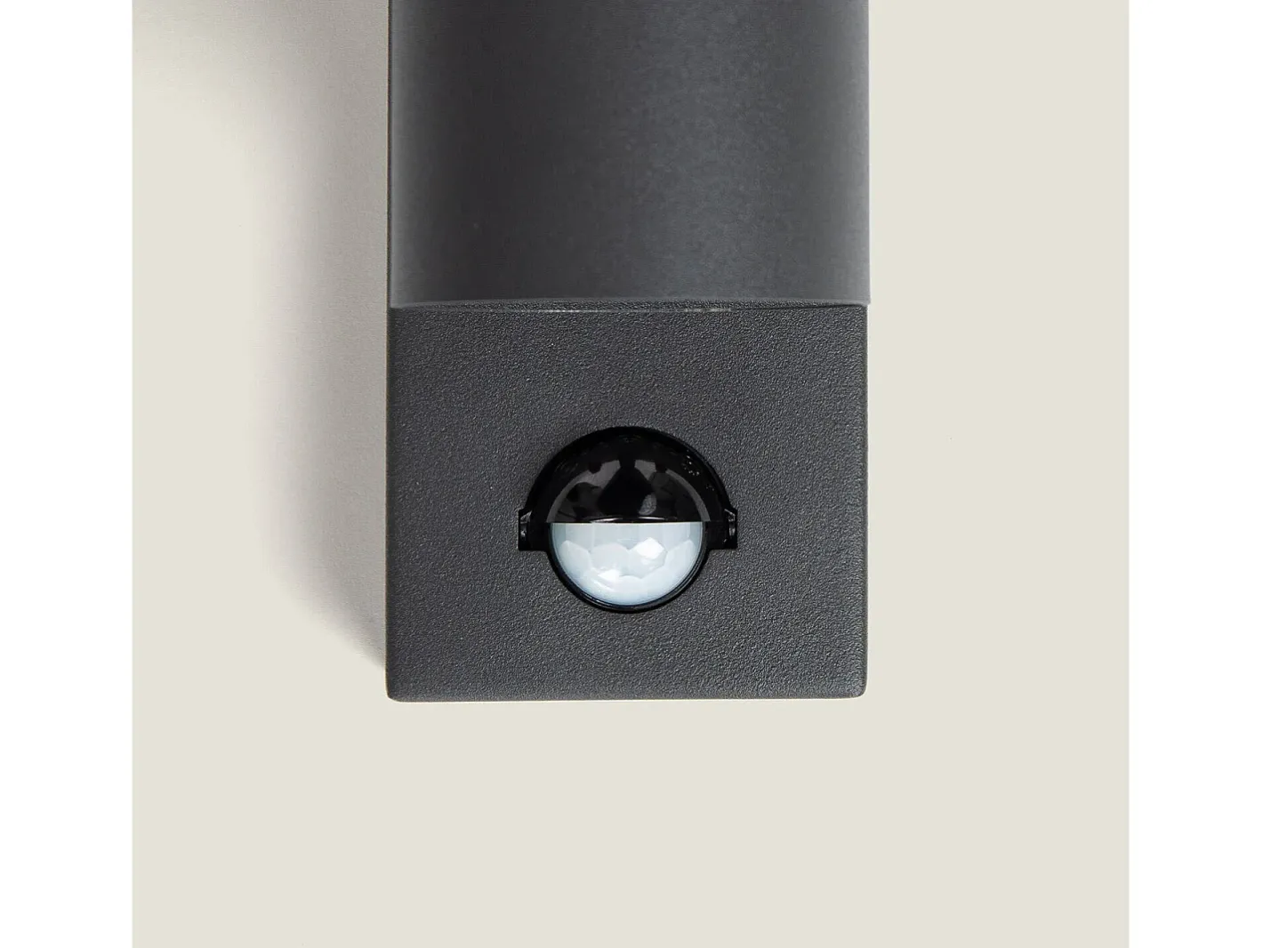 Ledkia Aplique Para Pared-Aplique de Pared Exterior Acero Inoxidable con Sensor PIR Stone Antracita Transparente