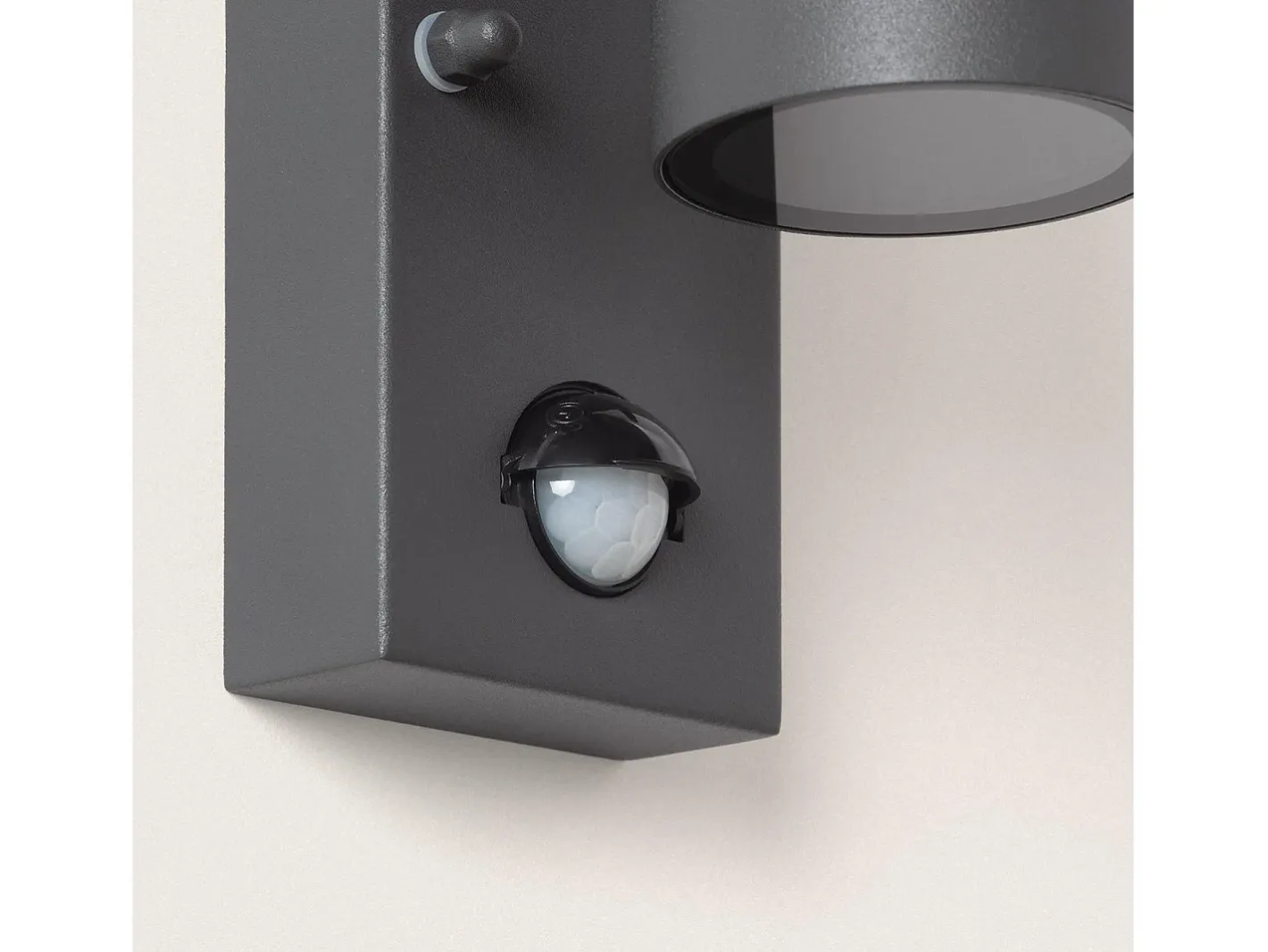 Ledkia Aplique Para Pared-Aplique de Pared Exterior Acero Inoxidable con Sensor PIR Stone Antracita Transparente