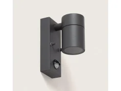 Ledkia Aplique Para Pared-Aplique de Pared Exterior Acero Inoxidable con Sensor PIR Stone Antracita Transparente