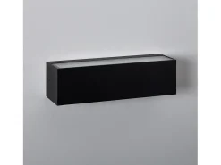 Ledkia Iluminación Exterior-Aplique de Pared Exterior LED 10W Iluminación Doble Cara Rectangular Lena 4000K Blanco Neutro Negro