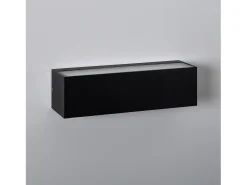 Ledkia Iluminación Exterior-Aplique de Pared Exterior LED 10W Iluminación Doble Cara Rectangular Lena 4000K Blanco Neutro Negro