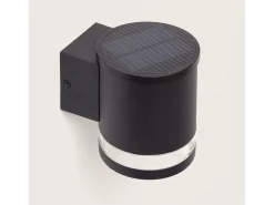 Ledkia Aplique de Pared Exterior Solar LED Aluminio Draco Negro Best