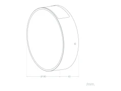 Ledkia Iluminación Exterior-Aplique de Pared Exterior LED 6W Aluminio Crono Gris 3000K Blanco Cálido Negro