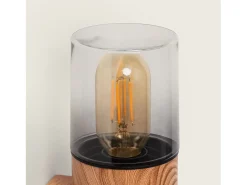 Discount Ledkia Aplique de Pared Exterior Acero Inoxidable Emley Duo Marrón claro Marru00f3n