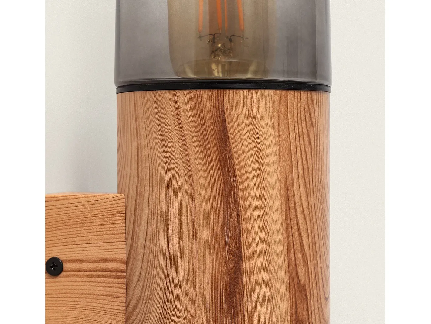 Discount Ledkia Aplique de Pared Exterior Acero Inoxidable Emley Duo Marrón claro Marru00f3n
