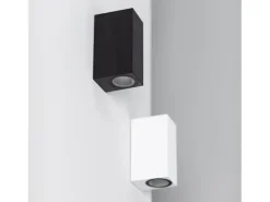 Ledkia Aplique de Pared Exterior Iluminación Doble Cara Miseno Negro Hot