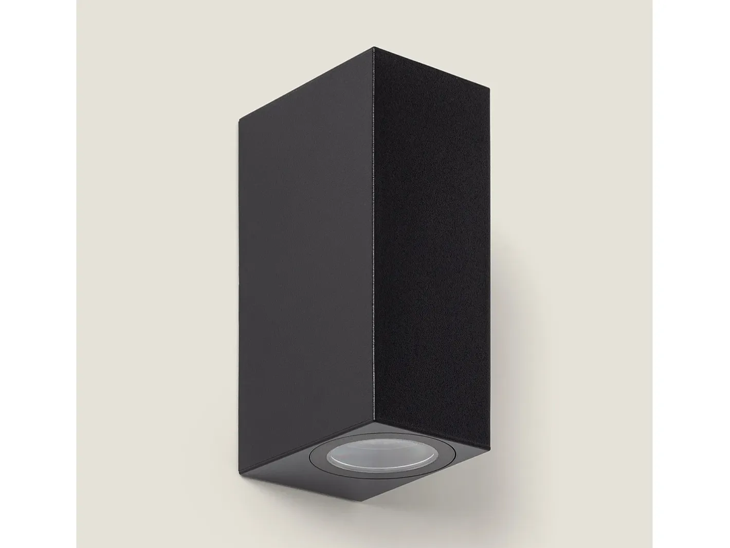 Ledkia Aplique de Pared Exterior Iluminación Doble Cara Miseno Negro Hot