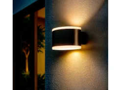 Ledkia Aplique de Pared Exterior LED 15W Iluminación Rectangular Bertol Negro Discount