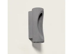 Ledkia Iluminación Exterior-Aplique de Pared Exterior LED Regulable 12W Cemento Large Brinvo Piedra Gris