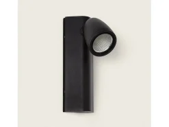 Ledkia Aplique de Pared Exterior LED 6W Aluminio Abel Negro