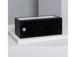 Ledkia Aplique de Pared Exterior LED 18W de Aluminio Iluminación Doble Cara CCT Seleccionable Gropius Negro Hot