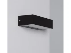 Ledkia Aplique de Pared Exterior LED 9W Iluminación Doble Cara Galeo 6000K Blanco Frío Negro Best
