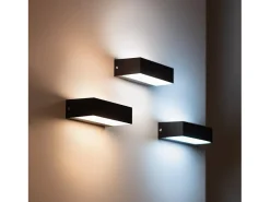 Ledkia Aplique de Pared Exterior LED 9W Iluminación Doble Cara Galeo 6000K Blanco Frío Negro Best
