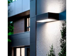 Ledkia Aplique de Pared Exterior LED 9W Iluminación Doble Cara Galeo 6000K Blanco Frío Negro Best