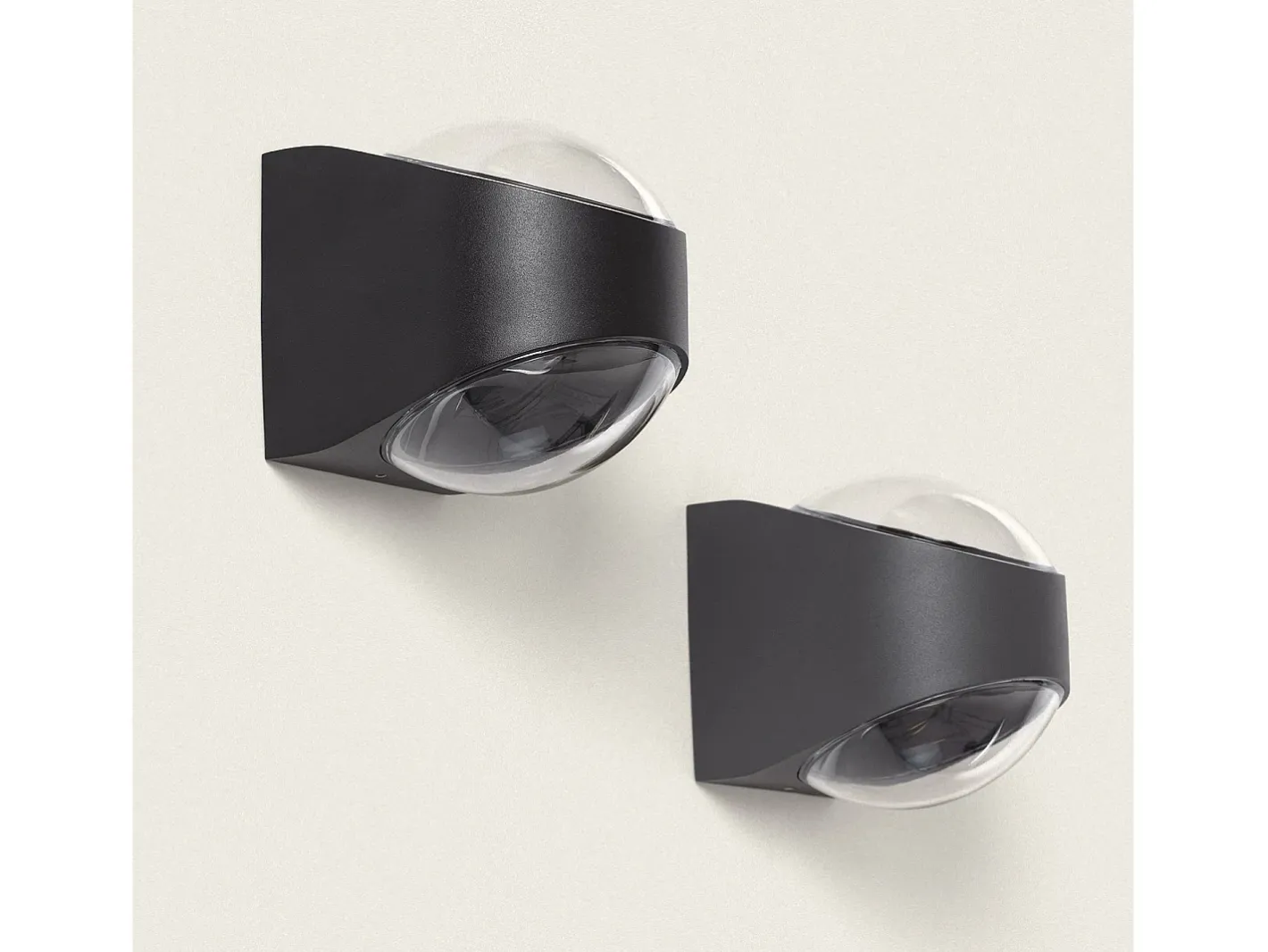 Best Ledkia Aplique de Pared Exterior LED 12W Aluminio Iluminción Doble Cara Adelfa Negro