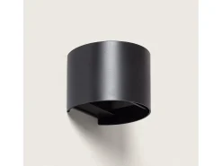 Ledkia Iluminación Exterior-Aplique de Pared Exterior LED 6W PC Iluminación Doble Cara Eros Negro