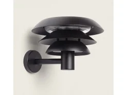 Ledkia Aplique de Pared Exterior Solar LED 1,5W Acero Inoxidable Biel Negro Clearance