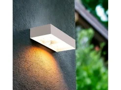 Ledkia Aplique Para Pared-Aplique de Pared Exterior LED 6W con Sensor de Movimiento PIR Karl Solar 3000K Cálido Blanco