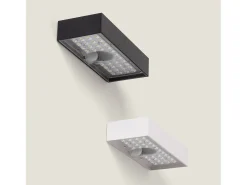 Ledkia Aplique Para Pared-Aplique de Pared Exterior LED 6W con Sensor de Movimiento PIR Karl Solar 3000K Cálido Blanco