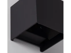 Ledkia Iluminación Exterior-Aplique de Pared Exterior LED 6W Aluminio Iluminación Doble Cara Eros 3000K Blanco Cálido Negro