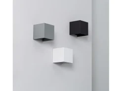 Ledkia Iluminación Exterior-Aplique de Pared Exterior LED 6W Aluminio Iluminación Doble Cara Eros 3000K Blanco Cálido Negro