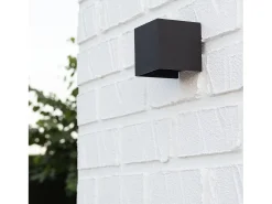 Ledkia Iluminación Exterior-Aplique de Pared Exterior LED 6W Aluminio Iluminación Doble Cara Eros 3000K Blanco Cálido Negro