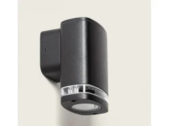 Ledkia Aplique de Pared Exterior Ranedux Negro Clearance