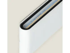 Ledkia Iluminación Exterior-Aplique de Pared Exterior LED 12W Aluminio Rectangular Iluminación Doble Cara Luming 2700K Cálido Blanco