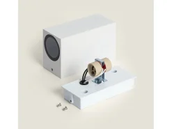 Ledkia Iluminación Exterior-Aplique de Pared Exterior Aluminio Iluminación Doble Cara Miseno Blanco