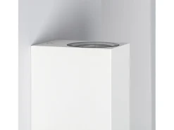 Ledkia Iluminación Exterior-Aplique de Pared Exterior Aluminio Iluminación Doble Cara Miseno Blanco