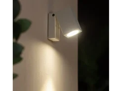 Ledkia Iluminación Exterior-Aplique de Pared Exterior Aluminio Cuadrado Onuba Plateado