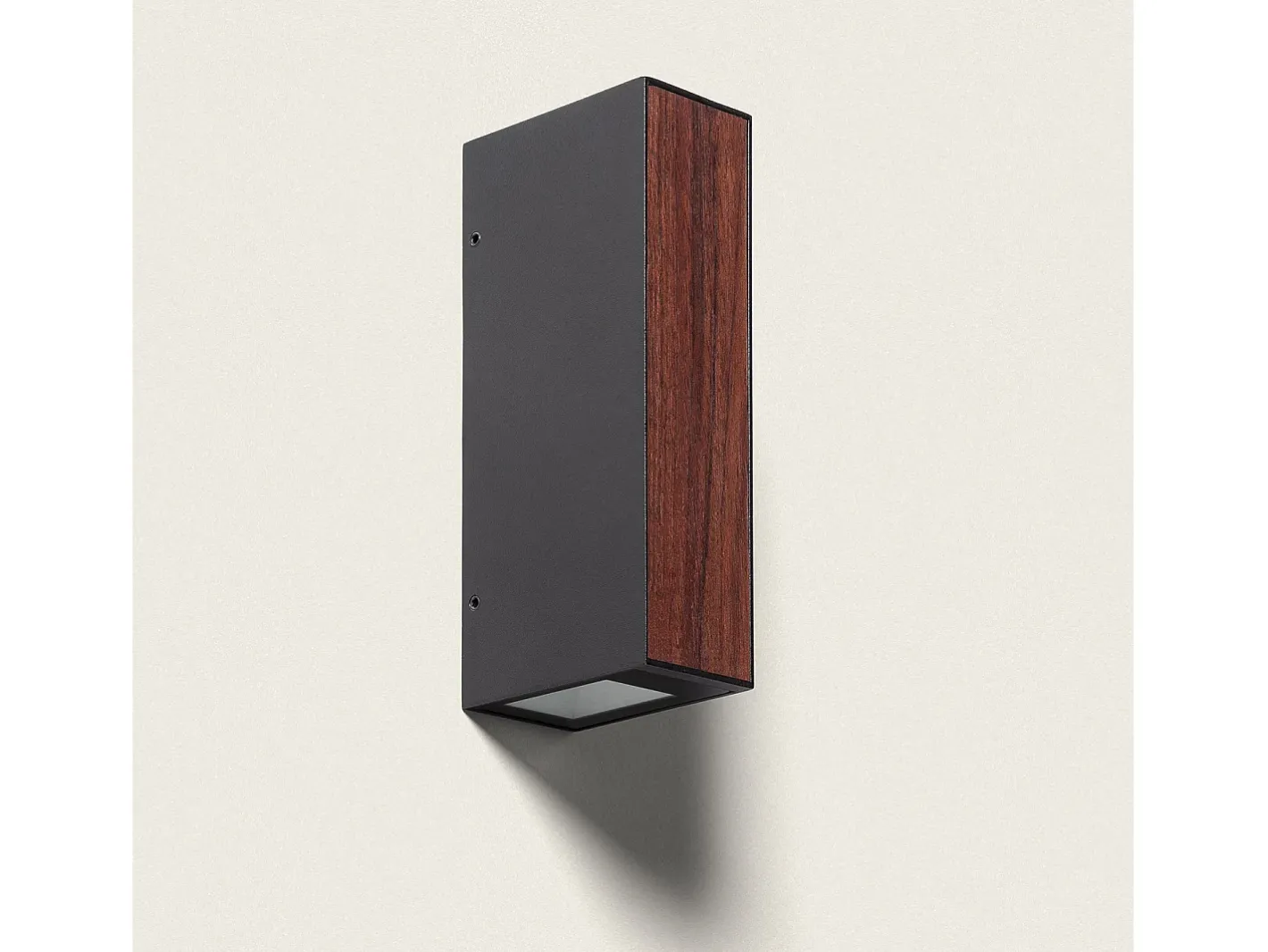 Ledkia Aplique de Pared Exterior LED 6W Aluminio Wox Marrón oscuro Marru00f3n