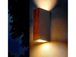 Ledkia Aplique de Pared Exterior LED 6W Aluminio Wox Marrón oscuro Marru00f3n