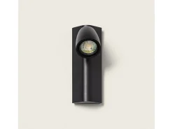 Ledkia Aplique de Pared Exterior Aluminio Abel Negro Clearance