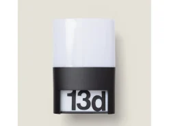 Ledkia Iluminación Exterior-Aplique de Pared Exterior LED 10W Aluminio para Numeración de Vivienda Mulham Negro