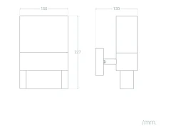 Ledkia Iluminación Exterior-Aplique de Pared Exterior LED 10W Aluminio para Numeración de Vivienda Mulham Negro