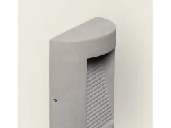 Ledkia Iluminación Exterior-Aplique de Pared Exterior LED Regulable 16W Cemento Zalix Piedra Gris