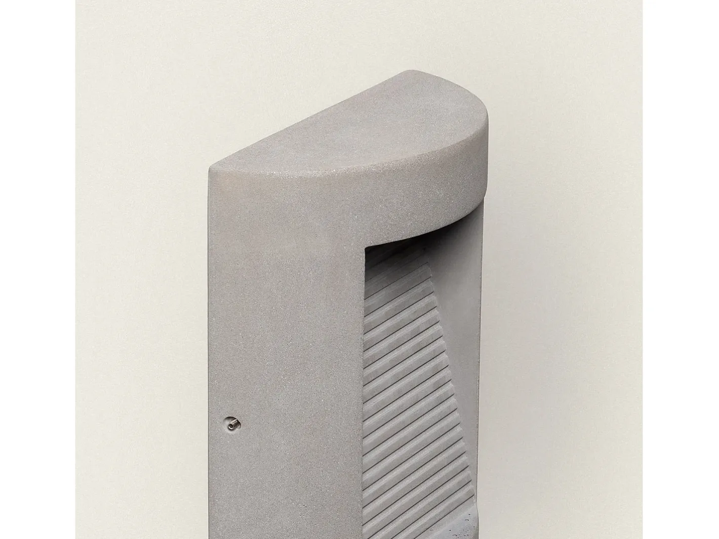 Ledkia Iluminación Exterior-Aplique de Pared Exterior LED Regulable 16W Cemento Zalix Piedra Gris