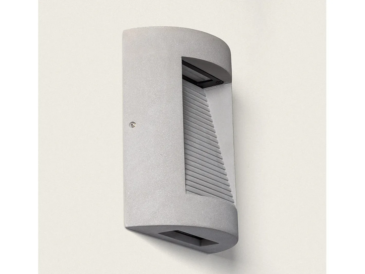 Ledkia Iluminación Exterior-Aplique de Pared Exterior LED Regulable 16W Cemento Zalix Piedra Gris
