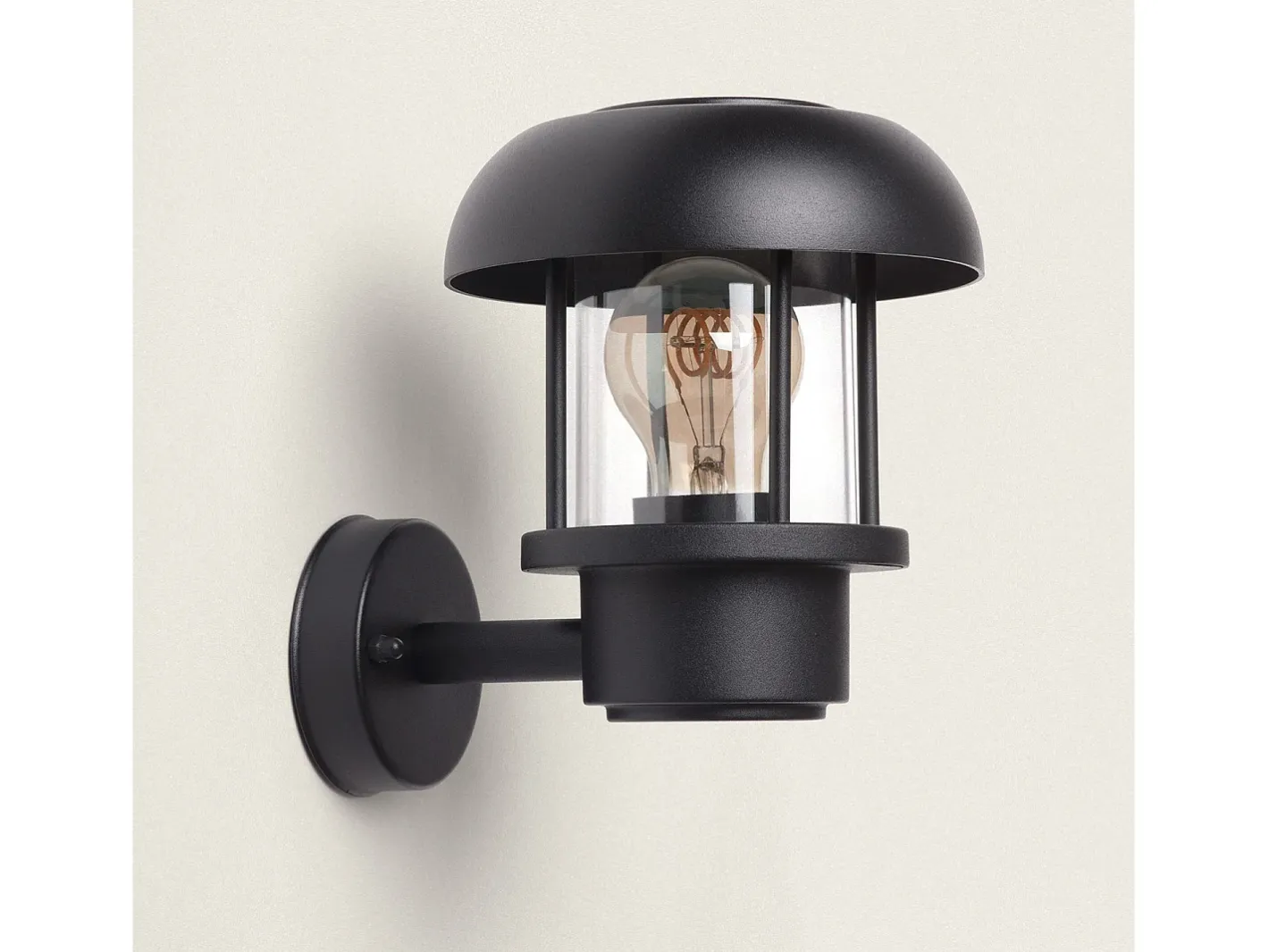 Ledkia Iluminación Exterior-Aplique de Pared Exterior Aluminio Graham Negro