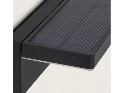 Ledkia Aplique de Pared Exterior Solar LED 5W Aluminio con Sensor de Movimiento Bran Negro Outlet