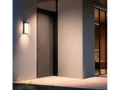 Ledkia Aplique de Pared Exterior LED 22W Aluminio Tyron 4000K Blanco Neutro Negro