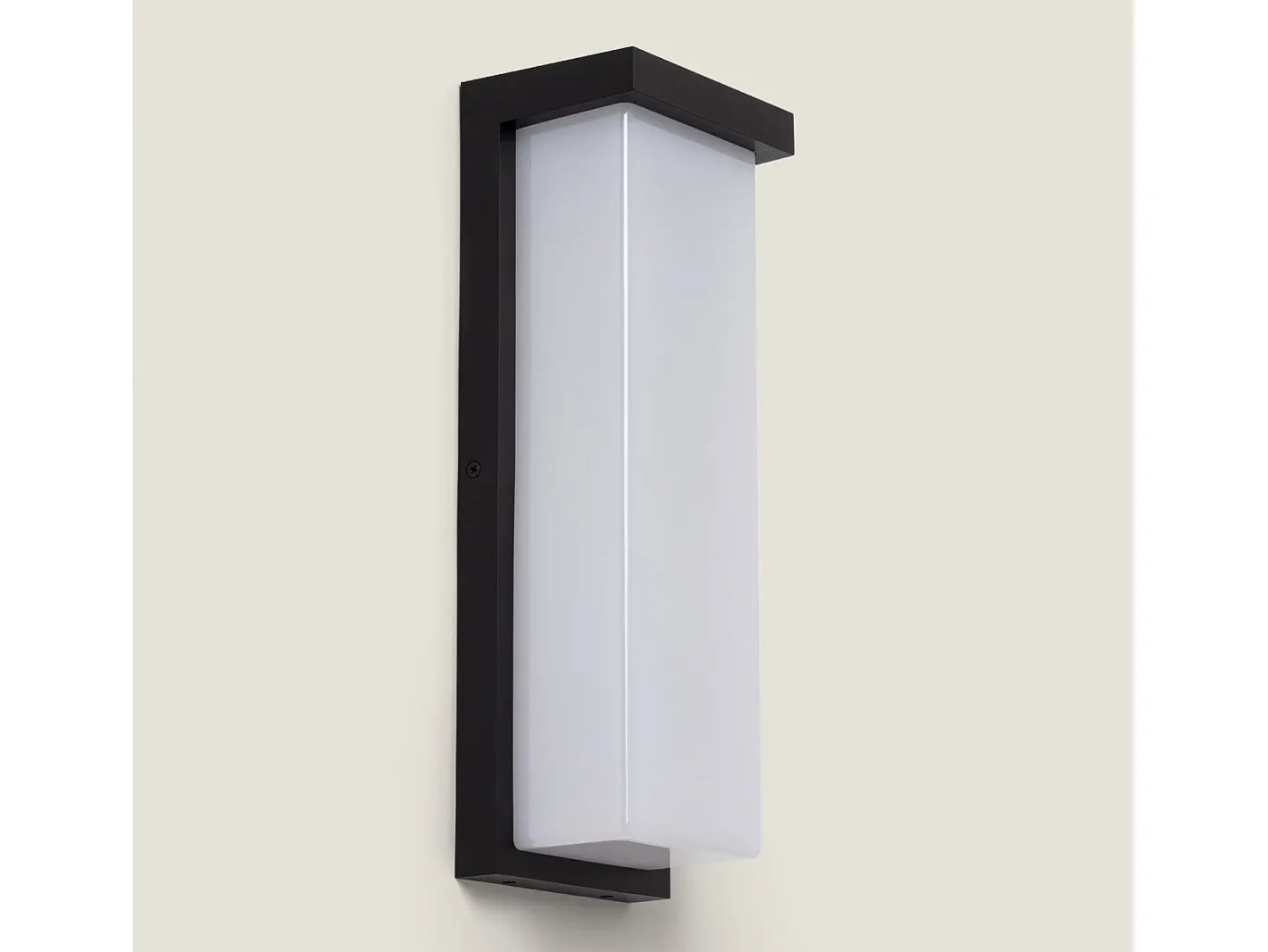 Ledkia Aplique de Pared Exterior LED 22W Aluminio Tyron 4000K Blanco Neutro Negro