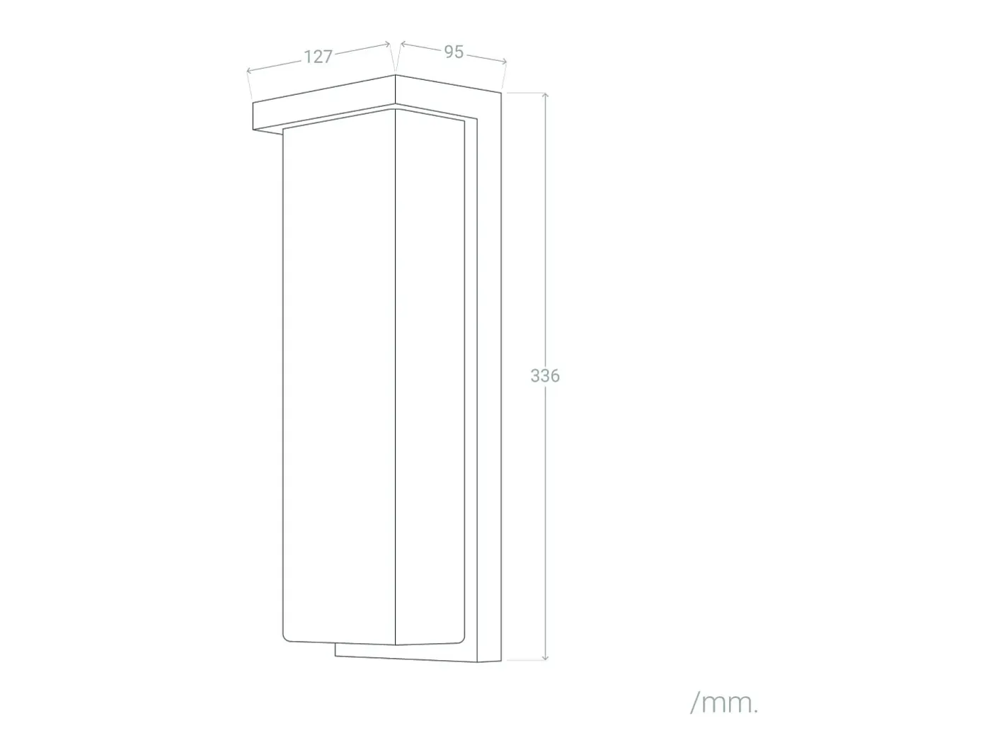 Ledkia Aplique de Pared Exterior LED 22W Aluminio Tyron 4000K Blanco Neutro Negro