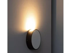 Ledkia Aplique de Pared Exterior LED 6W Aluminio Crono Blanco 3000K Blanco Cálido Negro Online