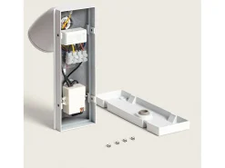 New Ledkia Aplique de Pared Exterior LED 6W Aluminio con Detector de Movimiento Abel Blanco