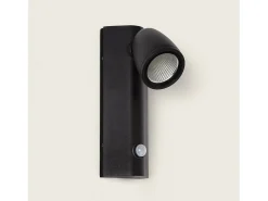 New Ledkia Aplique de Pared Exterior LED 6W Aluminio con Detector de Movimiento Abel Blanco