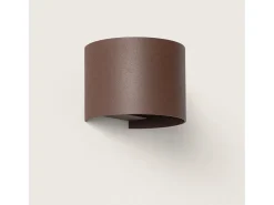 Ledkia Aplique Para Pared-Aplique de Pared Exterior LED 10W Aluminio Iluminación Doble Cara CCT Seleccionable Denny Round Óxido Transparente